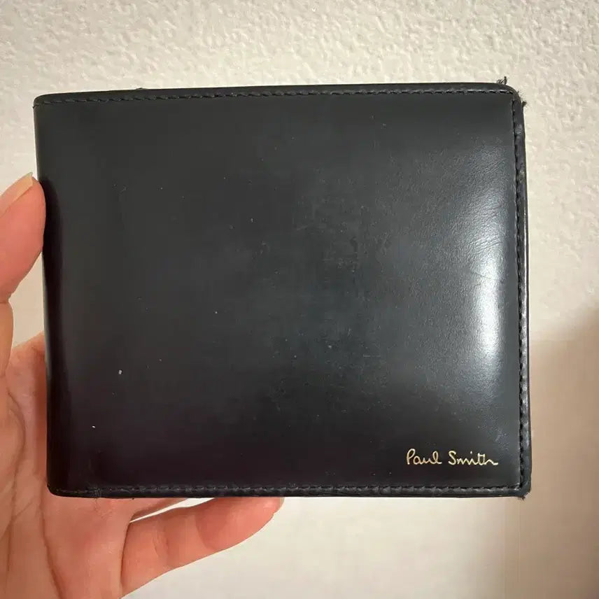 [BUNJANG] Paul Smith Black Leather Bifold Wallet / 폴스미스 블랙 가죽 반지갑