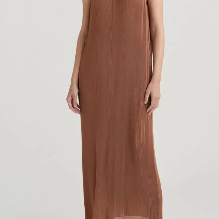 [BUNJANG] J String New York Pleated Dress Brown / 잭앤제크 원피스 , 플리츠원피스, 브라운