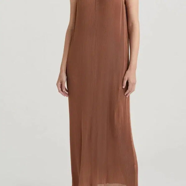 [BUNJANG] J String New York Pleated Dress Brown / 잭앤제크 원피스 , 플리츠원피스, 브라운