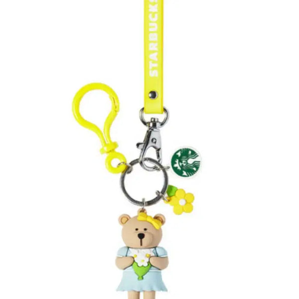 [BUNJANG] Starbucks Flower Bouquet Bearista Keychain / 스타벅스 플라워 부케 베어리스타 키 체인