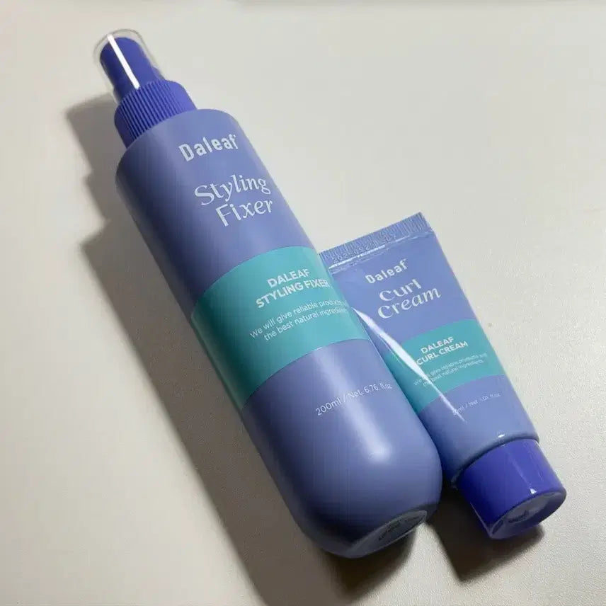 [BUNJANG] Dalif Glam Styling Fixer & Curl Cream Set / 새제품 달리프 글램 스타일링 픽서, 증정 컬크림