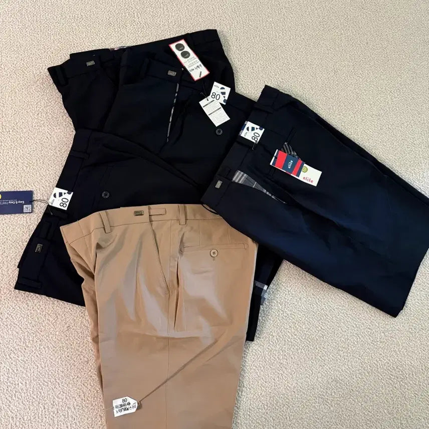 [BUNJANG] 30-inch Waist Stretch Shorts with Adjustable Waistband (Bundle Set) / 허리조절기 달린 허리30인치 스판반바지 일괄판매