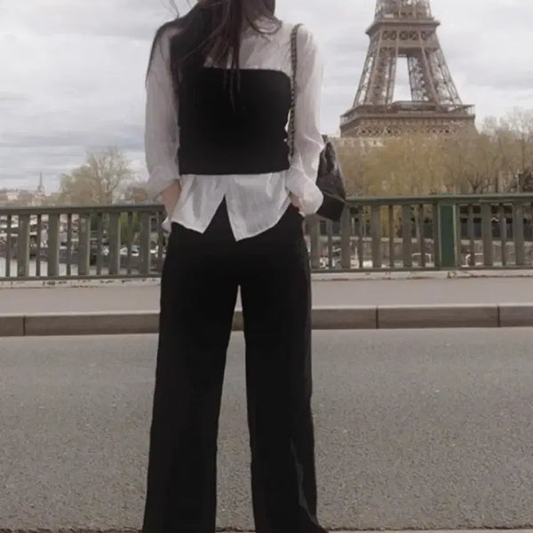 [BUNJANG] Slowand Black Wide Pants (L) / 슬로우앤드 와이드팬츠 블랙