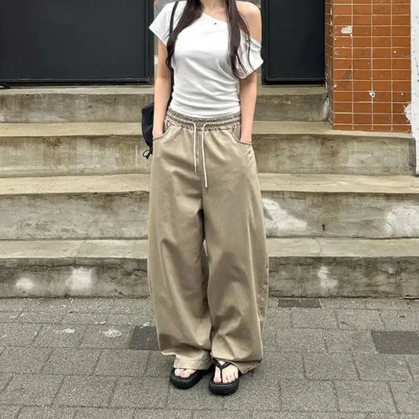 [BUNJANG] Chrome Cross Banding Balloon Pants / 크롬 십자가 밴딩 벌룬팬츠 (방금받은새거)