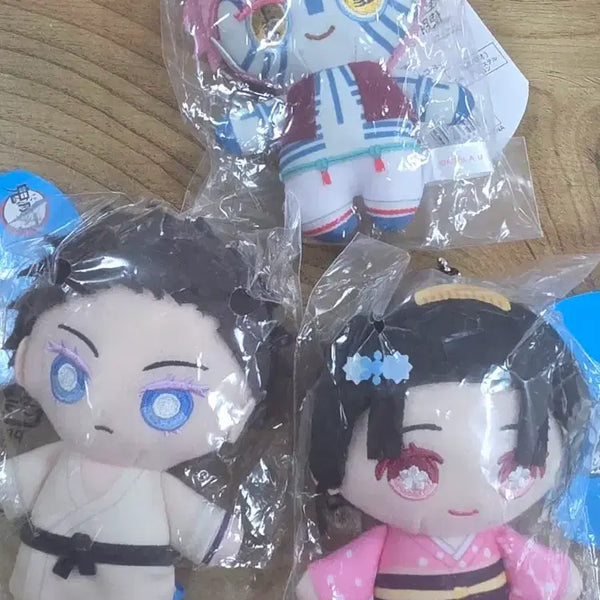[BUNJANG] Demon Slayer Chibi Plush Mascot - Akaza, Køyuki, Hakuji / 귀멸의칼날 치비누이 마스코트 하쿠지 코유키  아카자