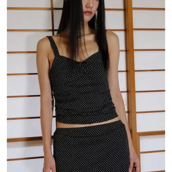 [BUNJANG] WSC Archive Dot Shirring Top / wsc archive 아카이브 dot shirring top 도트 셔링탑