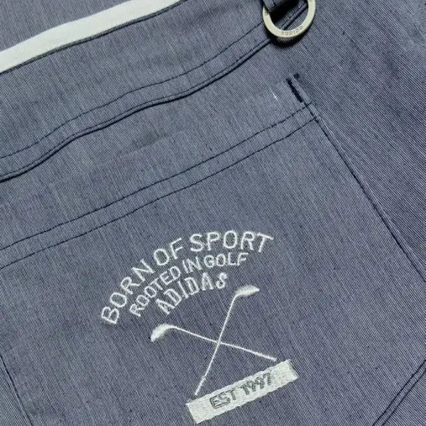 [BUNJANG] Adidas Golf Women's Functional Golf Pants Blue-Grey Stripe / 아디다스 골프 여성 기능성 골프 바지 (사이즈 OT/XG)