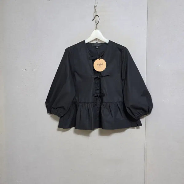 [BUNJANG] La Fierre Ribbon Detail Blouse Size 55 / 라삐아프 리본장식 블라우스 55  n5909  미착용제품