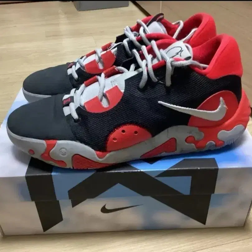[BUNJANG] Nike PG 6 'Red/Black' Basketball Shoes / pg6 폴조지6 270 검빨
