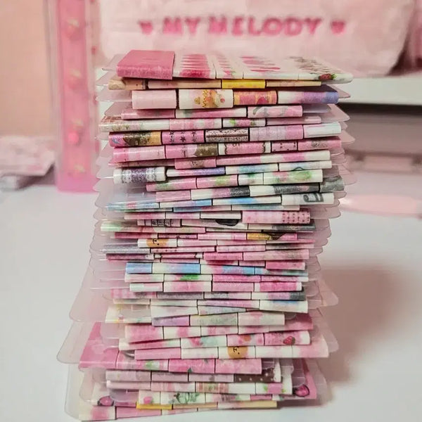 [BUNJANG] Sticker Rolls & Diary Accessories Bundle / 다꾸일괄처분(씰스티커,바인더,마테,글리터마테,다이컷마테,키스컷,다이어리