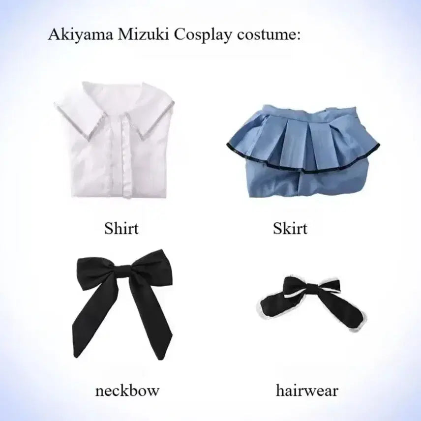 [BUNJANG] Akiyama Mizuki 1st Year Casual Cosplay Outfit and Wig / 프로세카 아키야마 미즈키 1학년 일상복 코스 옷 양도