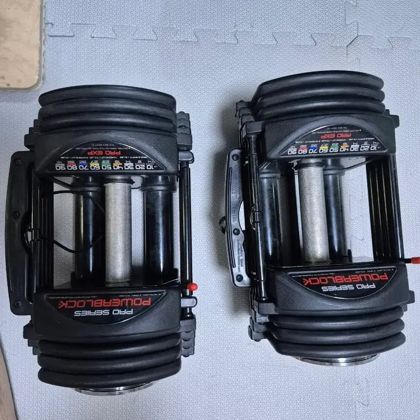[BUNJANG] PowerBlock & QuickBlock Adjustable Dumbbells (22kg & 78kg Total) / 파워블럭&퀵블럭 무게조절덤벨