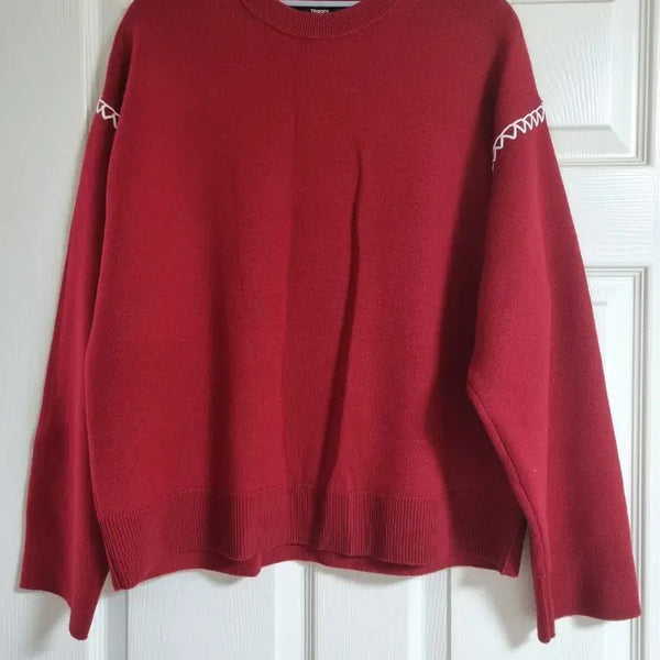 [BUNJANG] Theory Red Sweater / Theory 빨간색 스웨터