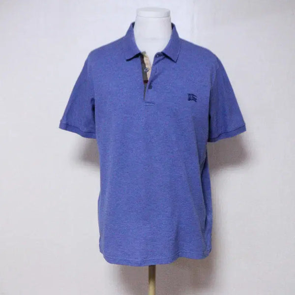 [BUNJANG] Burberry Men's Short Sleeve Polo Shirt Size 100 Blue / 버버리 남성100 카라 반팔 티셔츠(9)