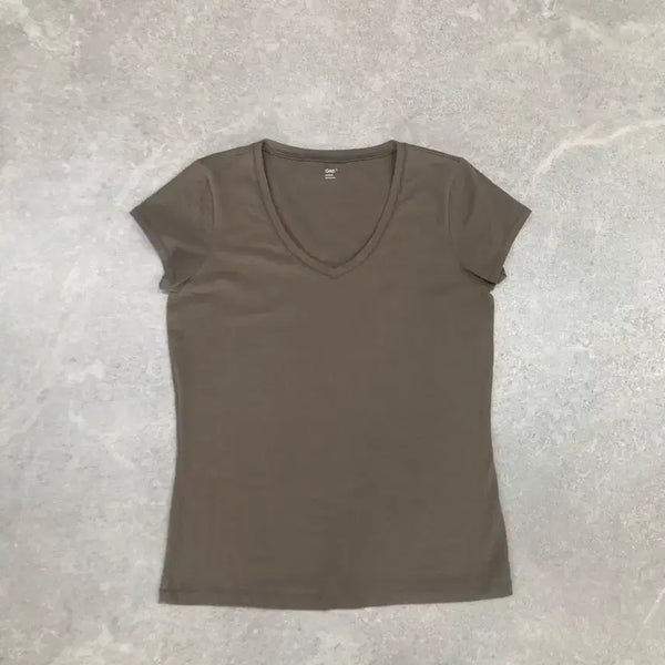 [BUNJANG] Gap V-Neck T-Shirt / Gap 갭 대문자 브이넥 반팔 티셔츠