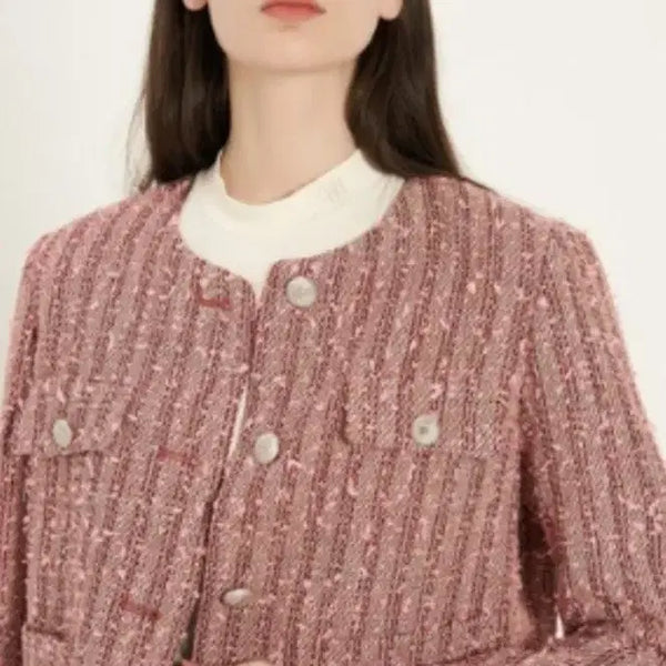 [BUNJANG] DOHO Wool Blend Button Flap Crop Jacket / 도호 울 블렌드 버튼 플랩 크롭 자켓