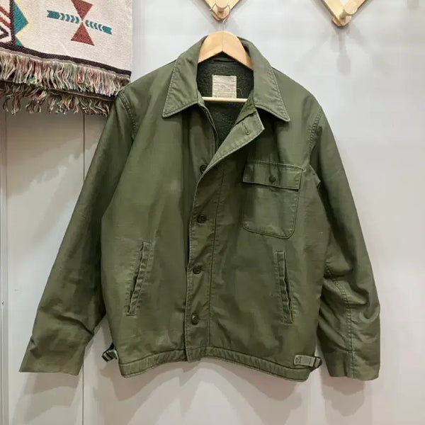 [BUNJANG] 1970s OG A2 Deck Jacket - Size L / 70s OG A2덱자켓 L