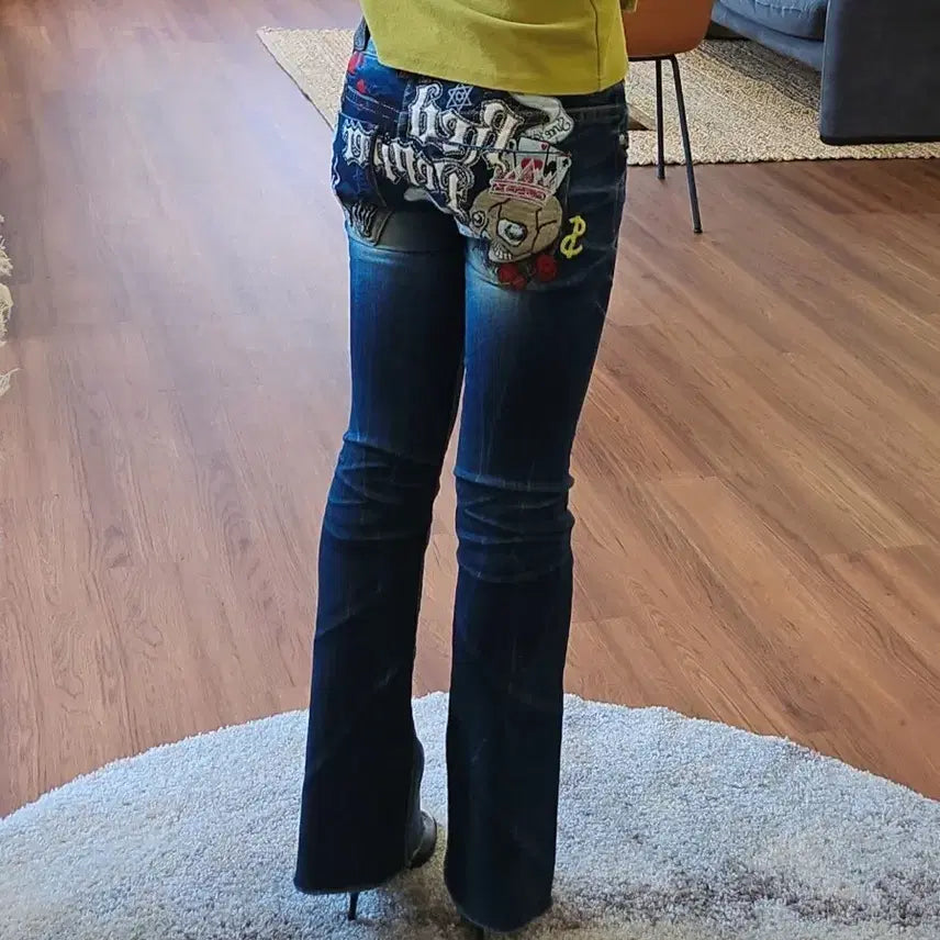 [BUNJANG] Red Pepper Low-Rise Bootcut Denim Pants / 레드페퍼 로우라이즈 부츠컷 데님 팬츠