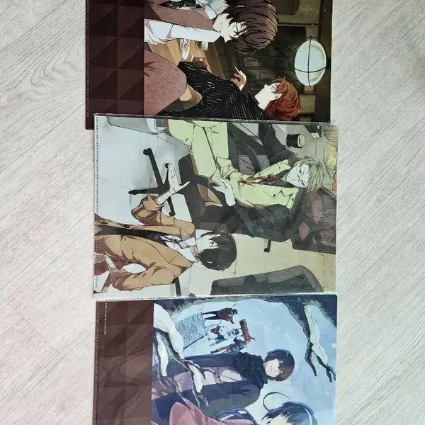 [BUNJANG] Bungo Stray Dogs A4 Clear File Set (3 Types) / 문호스트레이독스 문스독 A4 클리어파일 3종 세트