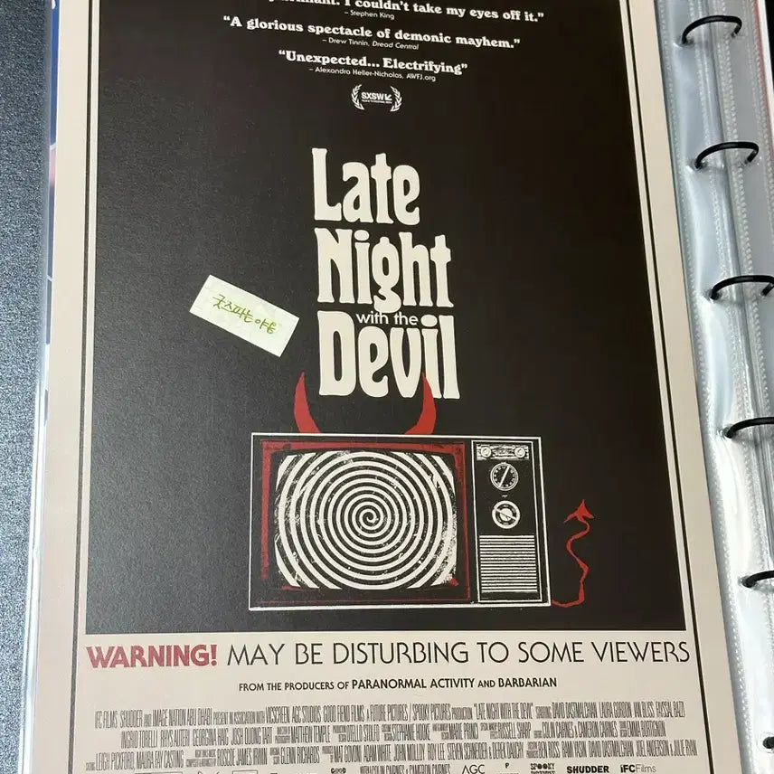 [BUNJANG] The Devil's Talk Show Movie Poster (A3) / [전용박스포장]영화 악마와의토크쇼 포스터(A3), 해외영화 포스터