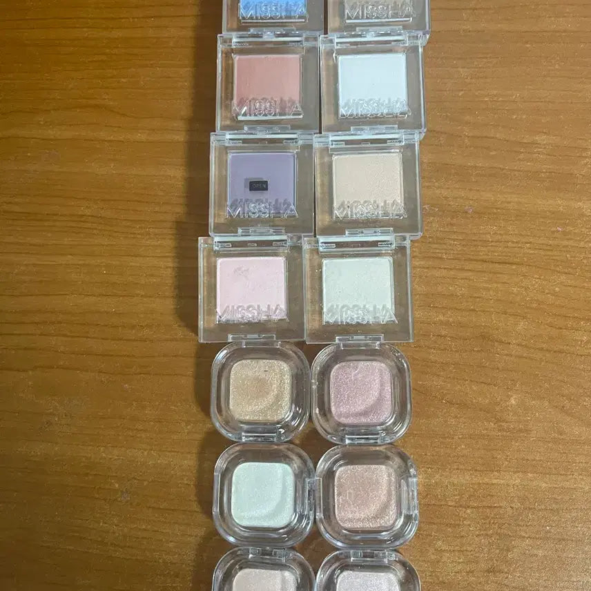 [BUNJANG] Misa Tony Moly Shimmer Single Eyeshadow Bundle Set / 미샤, 토니모리 쉬머 싱글섀도우 일괄