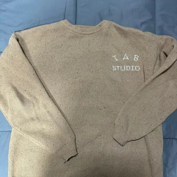 [BUNJANG] IAB STUDIO Knit Sweater Beige / IAB STUDIO 니트 스웨터 베이지 아이앱스튜디오