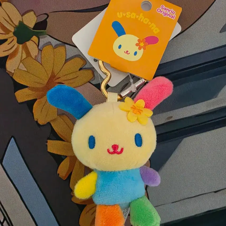 [BUNJANG] Sanrio Heart Carabiner Mascot Mini Keychain (Usahana) / (정품)산리오 하트카라비너 키링 우사하나