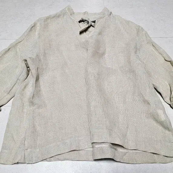 [BUNJANG] Berti Linen Oversized Blouse / 베르띠 린넨 오버핏 블라우스 폴1332