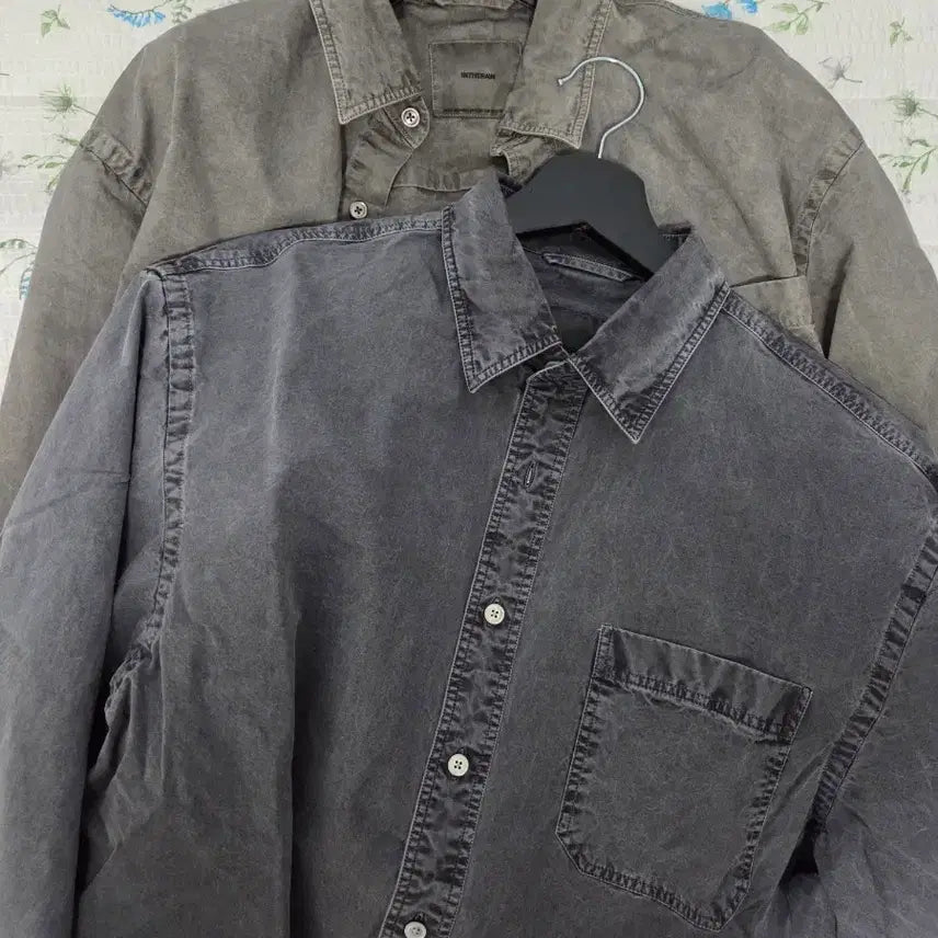 [BUNJANG] The Row Cotton Drill Dyed Shirt Set / 인더로우 코튼 드릴 다이드 셔츠 2장