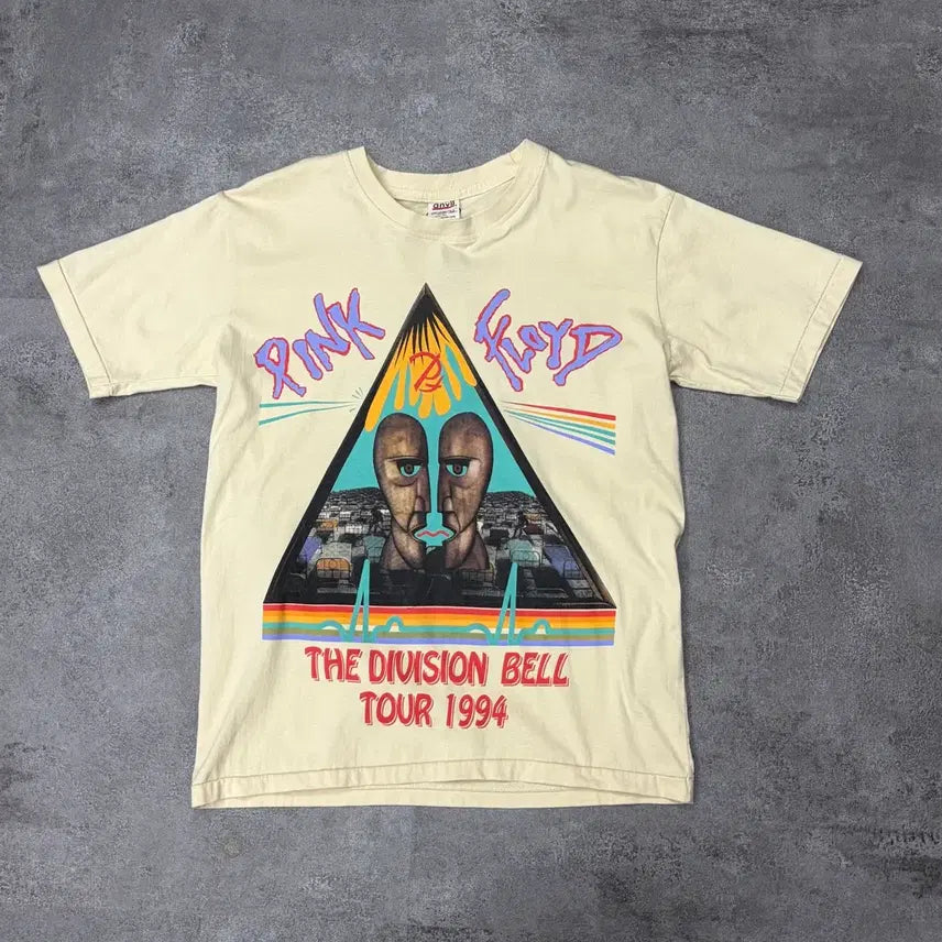 [BUNJANG] Anvil Pink Floyd Division Bell Reprint T-Shirt (Size M) / 00s Anvil t reprint 핑크플로이드 Division Bell