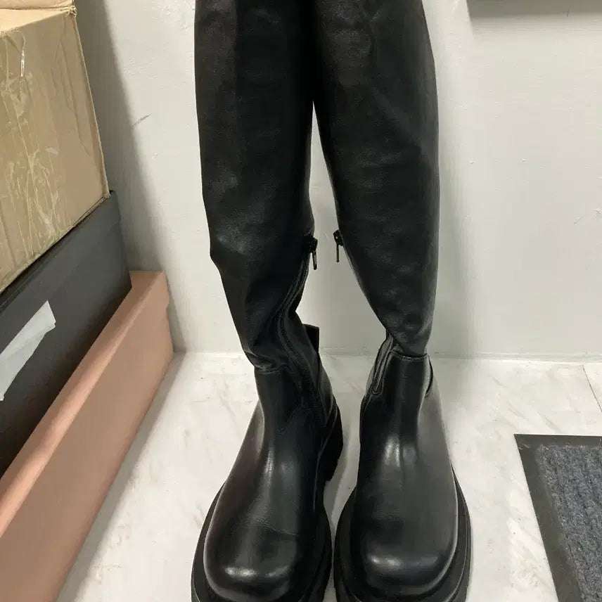 [BUNJANG] Bottega Veneta Sai High Leather Boots Size 37 / 보테가베네타 싸이 하이 가죽 부츠 37