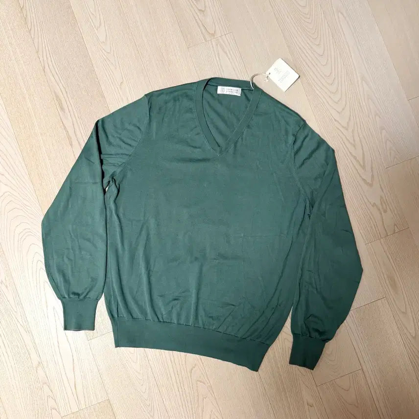 [BUNJANG] Brunello Cucinelli V-Neck Cotton Knit Sweater / 브루넬로 쿠치넬리 니트 (50) 국내 100 내외
