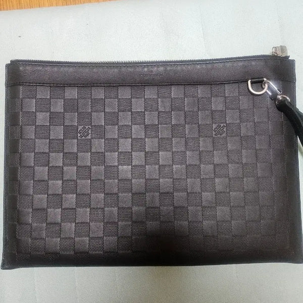 [BUNJANG] Louis Vuitton Pochette Damier Infini Clutch / 루이비통 포쉐트 다미에 인피니 클러치