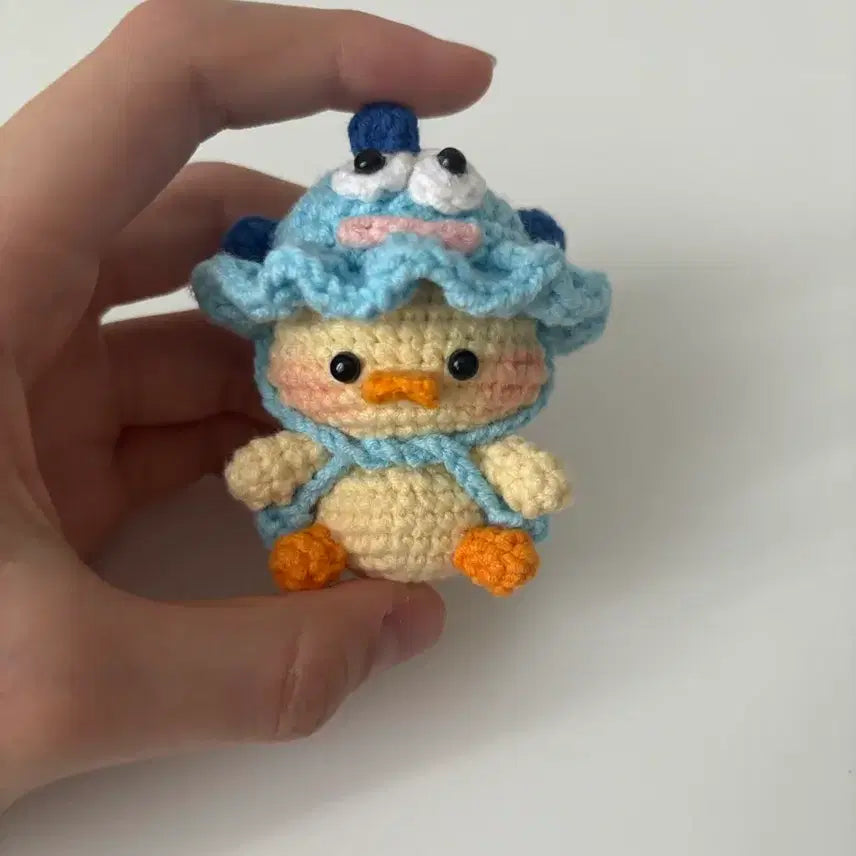 [BUNJANG] Duck Knit Doll Keychain / 오리 뜨개 인형
