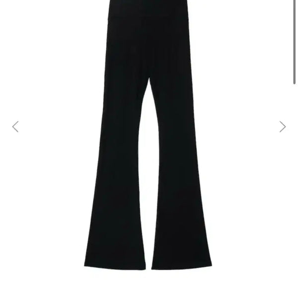 [BUNJANG] GLOWNY G Classic Lip Flare Pants Black / GLOWNY G 클래식 립 플레어 팬츠 블랙