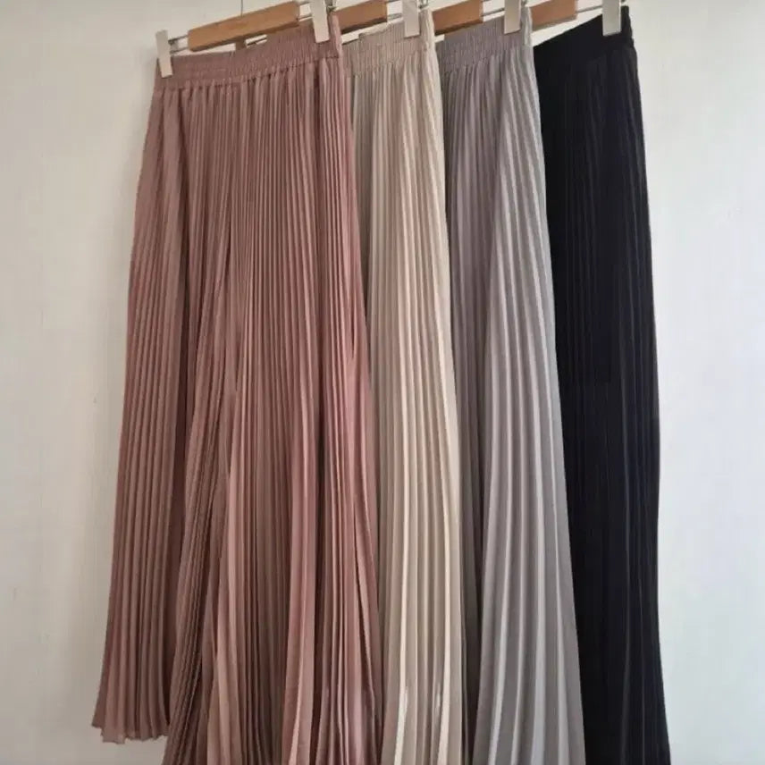 [BUNJANG] Chiffon Pleated Skirt Pants / 쉬폰 주름 밴딩 치마바지