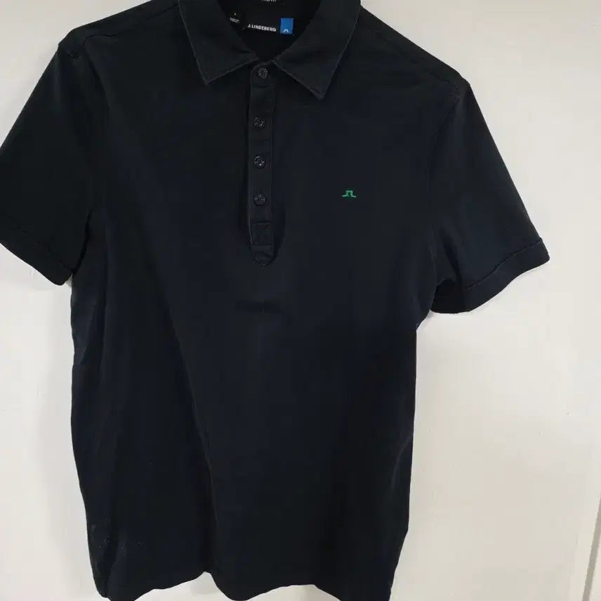 [BUNJANG] J. Lindeberg Black Slim Fit Short Sleeve Polo Shirt / J.린데베르그 블랙 슬림핏 반팔 폴로티