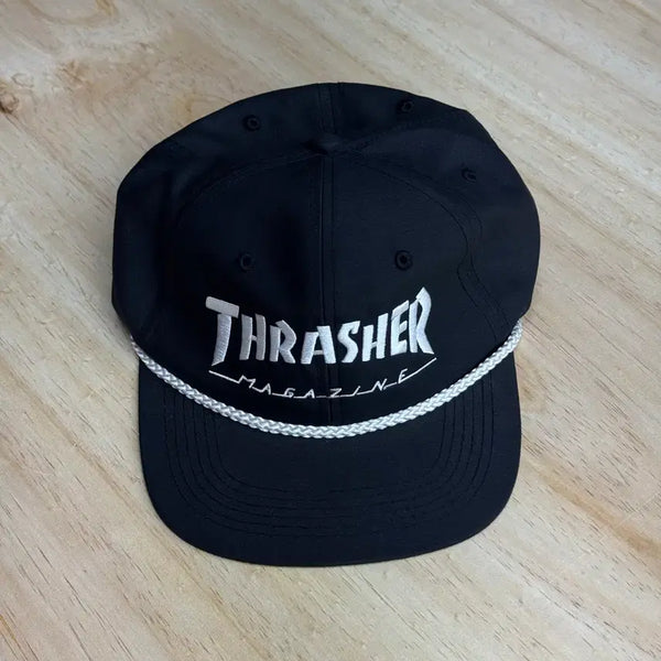 [BUNJANG] Thrasher Rope Trucker Cap Black / 트레셔 Thrasher 로프 트러커캡 블랙