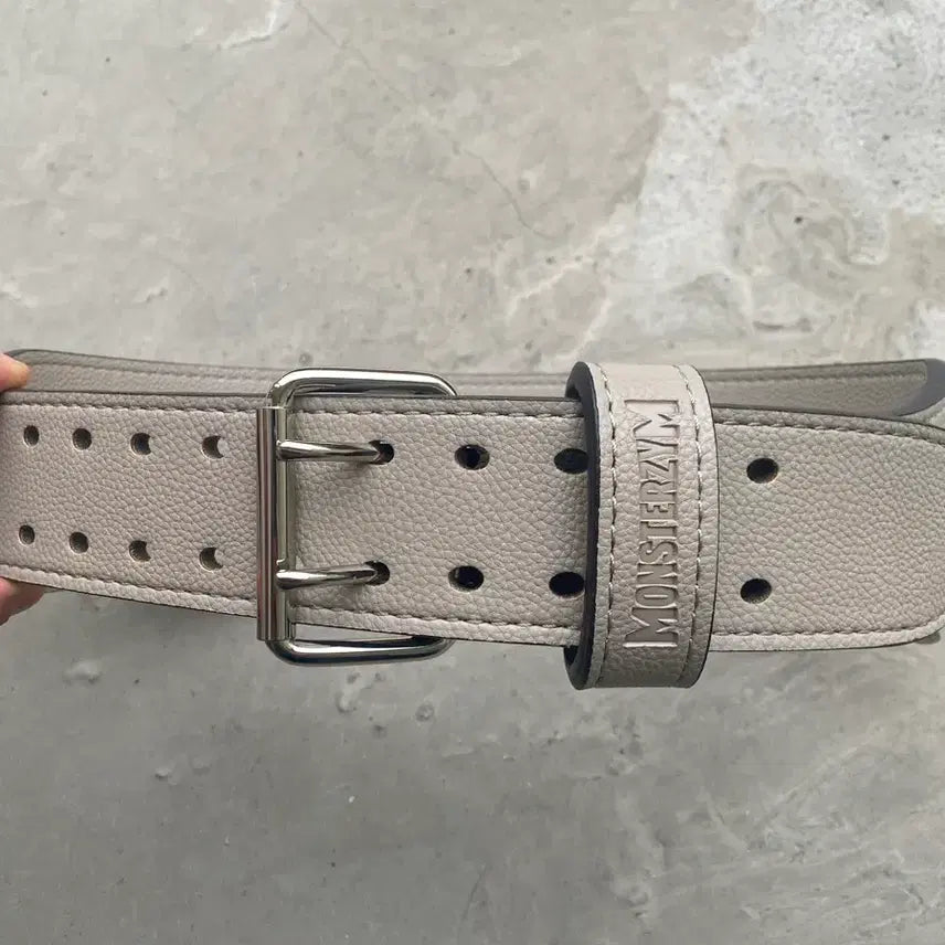 [BUNJANG] Monstergym Leather Weight Lifting Belt / 몬스터짐 레더 웨이트 리프팅 벨트