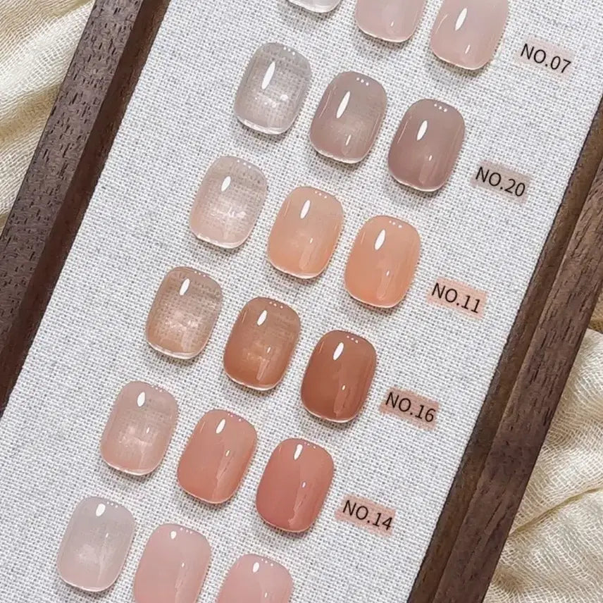 [BUNJANG] Yurial Nudy Beige Pink Syrup Gel Nail Polish 15ml / 유리알 누디베이지 핑크톤 시럽젤 젤네일 15ml