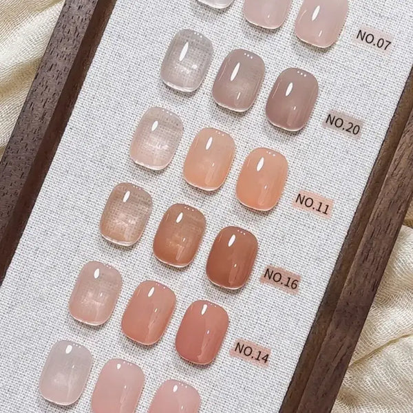 [BUNJANG] Yurial Nudy Beige Pink Syrup Gel Nail Polish 15ml / 유리알 누디베이지 핑크톤 시럽젤 젤네일 15ml