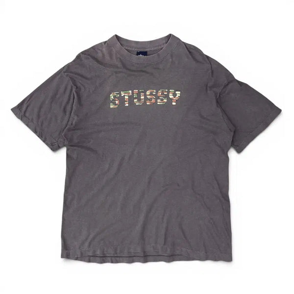 [BUNJANG] Stussy Camo Logo T-Shirt XL (Made in USA, Single Stitch) / 2000 스투시 카모 로고 티셔츠 XL