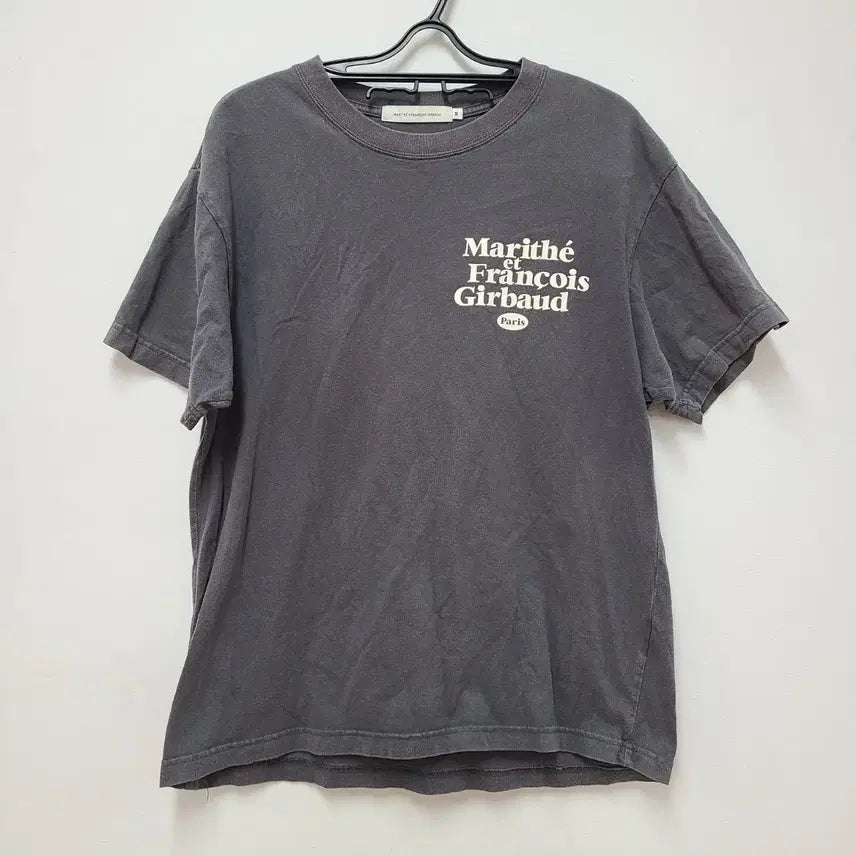 [BUNJANG] Marithe Francois Girbaud Cotton T-Shirt Charcoal / 마리떼 티셔츠 95-100