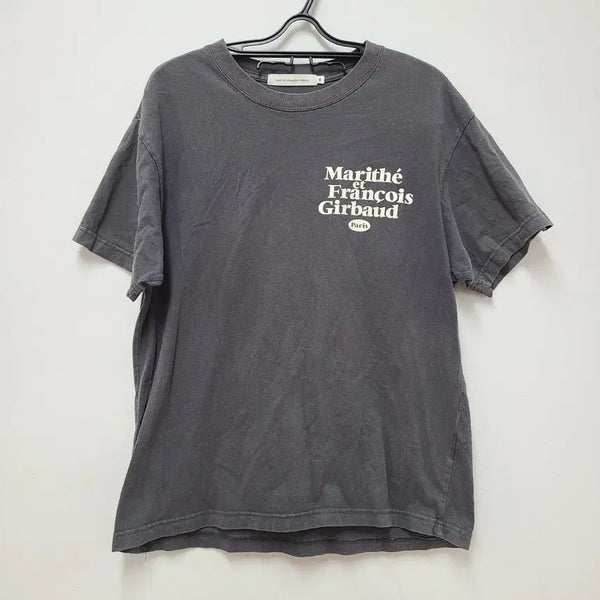 [BUNJANG] Marithe Francois Girbaud Cotton T-Shirt Charcoal / 마리떼 티셔츠 95-100