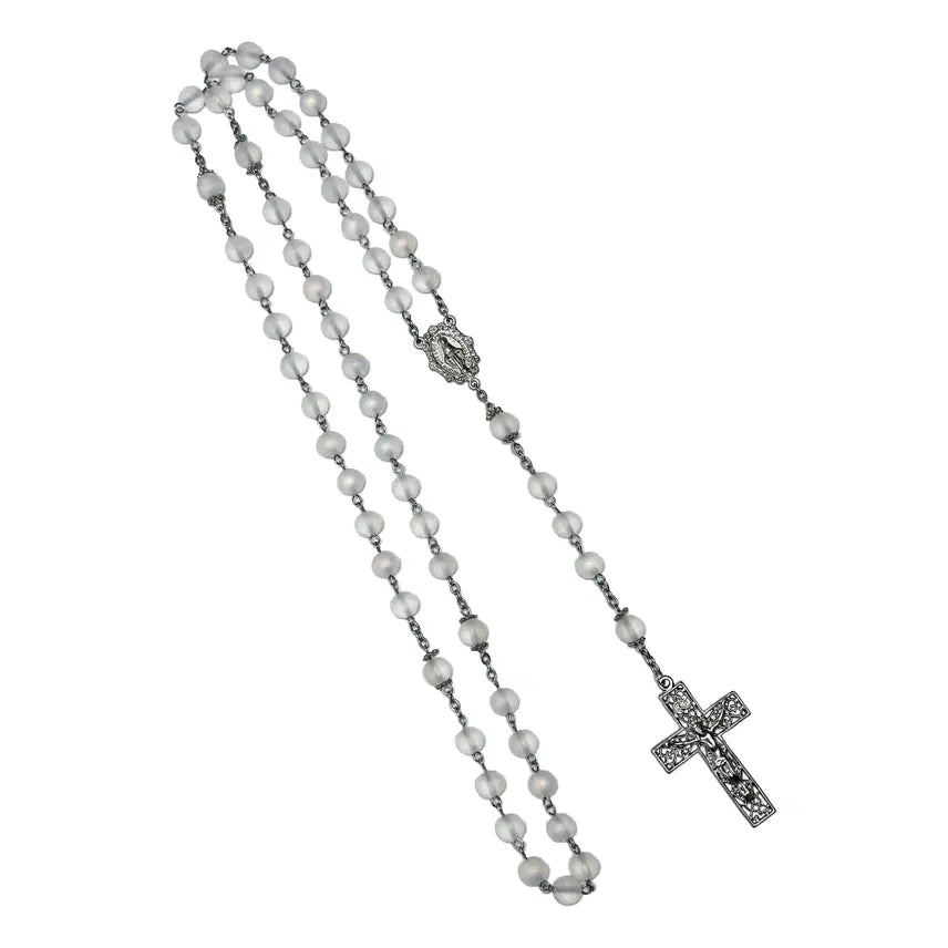 [BUNJANG] Aurora Glass Prayer Beads / 달빛 묵주