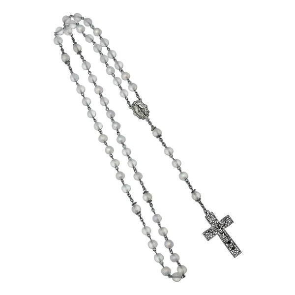 [BUNJANG] Aurora Glass Prayer Beads / 달빛 묵주