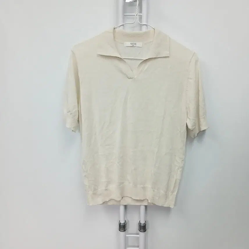 [BUNJANG] TOPTEN 22SS Short Sleeve Collar Knit 55 / 탑텐 22SS 반팔 카라 니트 55