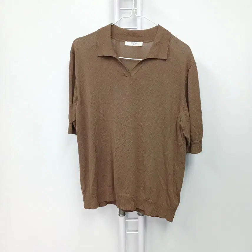 [BUNJANG] TOPTEN 22SS Short-Sleeve Collar Knit Size 66 / 탑텐 22SS 반팔 카라 니트 66