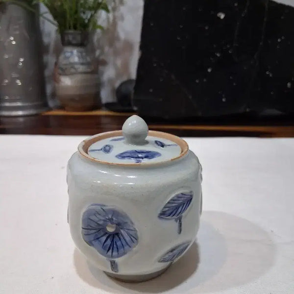 [BUNJANG] Seok-Gwang Su Celadon Porcelain Tea Caddy / 장작가마 무형문화재 한도 서광수 청화백자차호