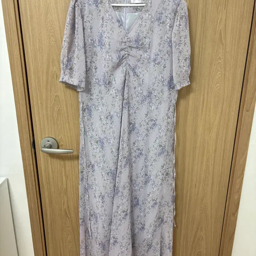 [BUNJANG] Lilac Floral Maxi Dress / 연보라꽃원피스
